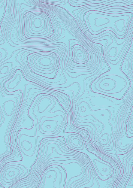 Abstrakcyjna mapa topograficzna