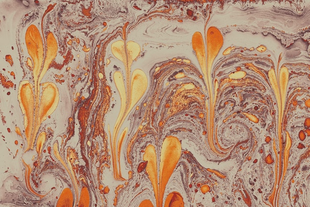 Abstrakcyjna marmurowa tekstura kwiatowy wzór Tradycyjna sztuka marmurkowatości Ebru