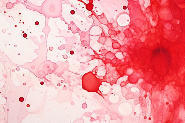 Zdjęcie abstrakcyjna plama czerwonego atramentu