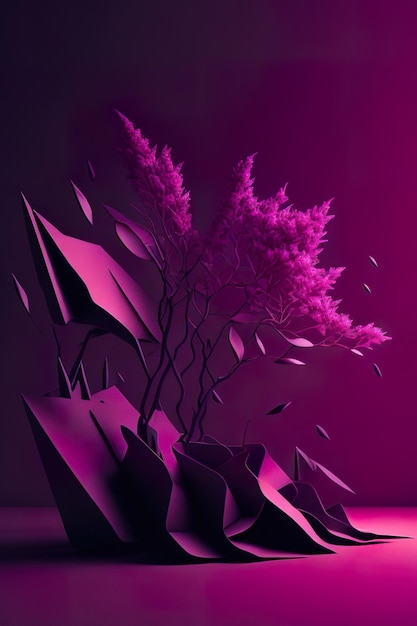 Abstrakcyjna powierzchnia i tekstury fioletowego tła Generatywna sztuczna inteligencja