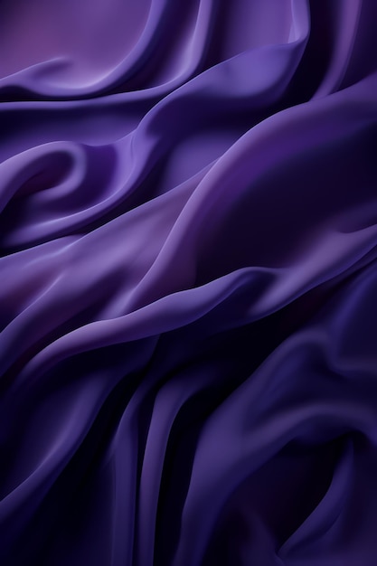 Abstrakcyjna purpurowa tkanina płynąca falistymi liniami