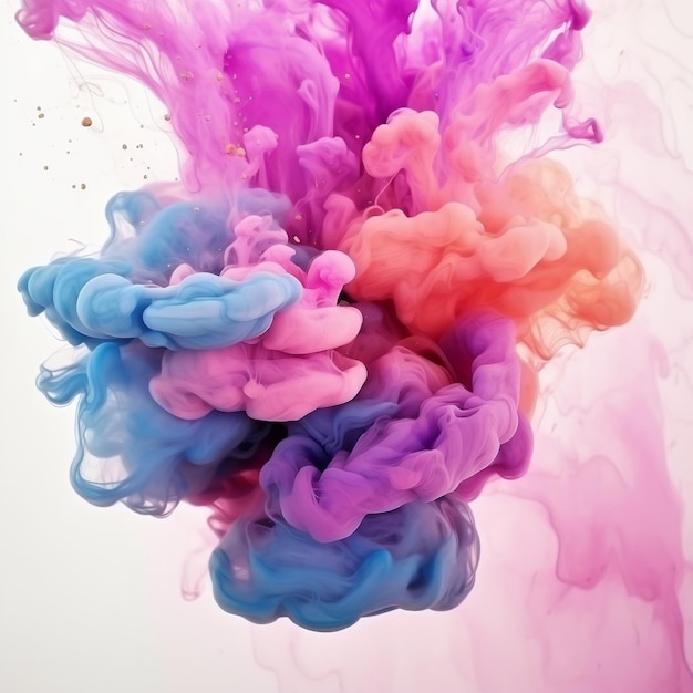 Abstrakcyjna Różowa Chmura Tła Miękka Pastelowa Paleta Kolorów Generatywna AI
