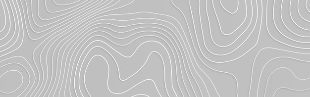 Abstrakcyjna stylizowana wysokość konturów topograficznych w liniach i konturach mapy koncepcyjnej