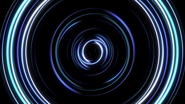 Abstrakcyjna technologia koło tła Abstrakcyjna Gradient Luminous Żarzące okręgi tła