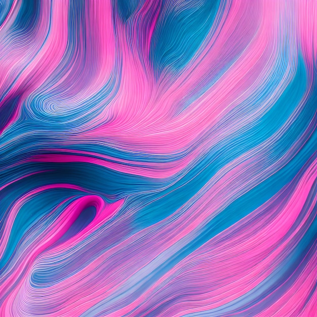 Abstrakcyjna wirująca linia tła z jaśniejszą różową i niebieską pastelową grafiką generatywną autorstwa AI