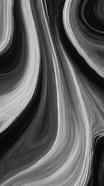 Zdjęcie abstrakcyjne białe linie konturowe na czarnym tle