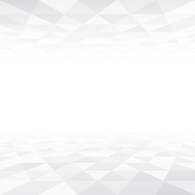 Abstrakcyjne białe tło z kształtami trójkątów Trójkąt perspektywy tła Vector