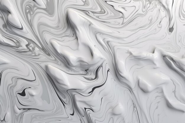 Abstrakcyjne białe tło z marmurkową teksturą generatywną AI