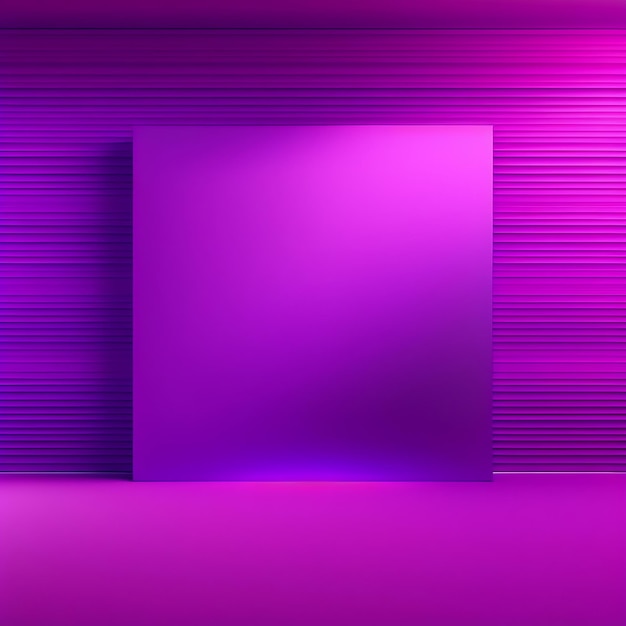 Abstrakcyjne fioletowe tło studyjne do prezentacji produktu Pusty pokój z cieniami okna