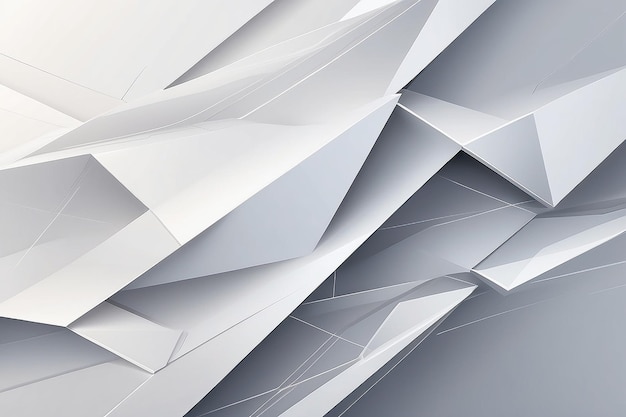 Abstrakcyjne geometryczne białe i szare tło z miejscem na projekt koncepcyjny Technologia i nowoczesność