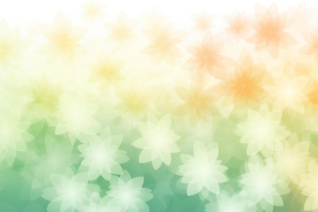 Abstrakcyjne jasnozielone rozproszone tło kwiatowe