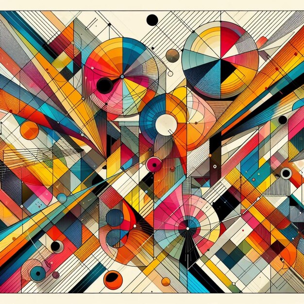 Abstrakcyjne kolorowe geometryczne tło