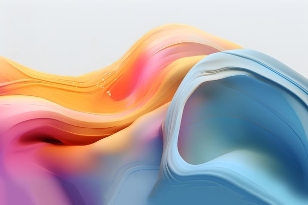 Abstrakcyjne kolorowe gradientowe półprzezroczyste falowe tło