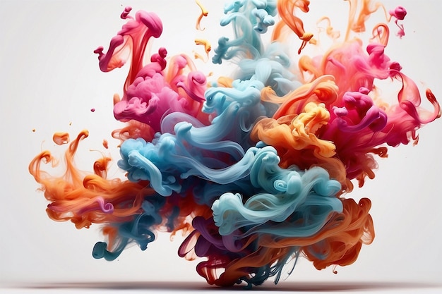 abstrakcyjne kolorowe tło dymu dla kompozycji graficznej