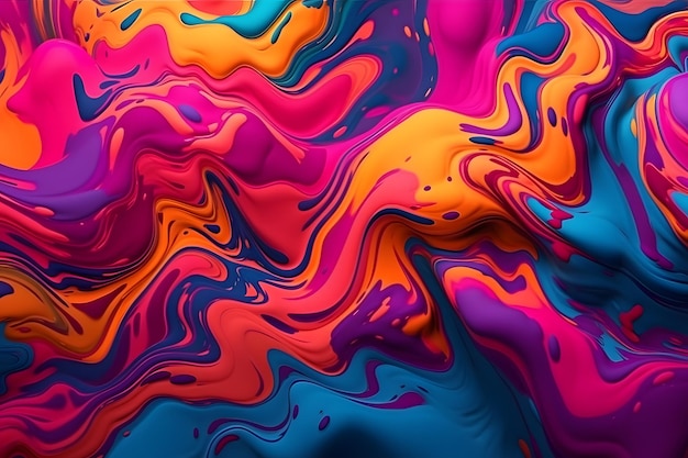 abstrakcyjne kolorowe tło Generatywne AI