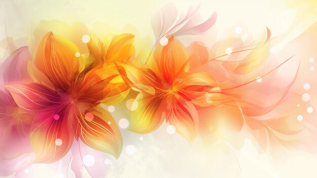Zdjęcie abstrakcyjne kolorowe tło kwiatowe