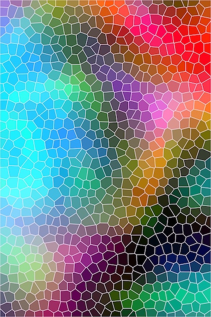 Abstrakcyjne Kolorowe Tło Wzór Z Sześciokątnymi Kryształami Koncepcja Witrażu