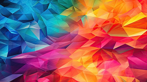 Abstrakcyjne kolory tęczy abstrakcyjne fale plusk linii tapeta w tle banner Generative AI