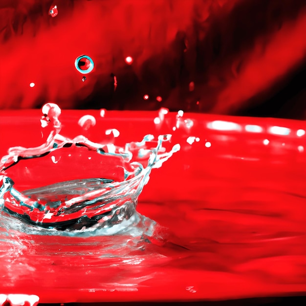 Zdjęcie abstrakcyjne krople wody deszcz tekstura wody kolorowe tapety tło generatywne ai