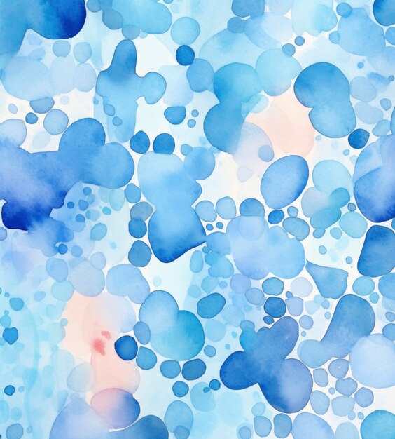 Zdjęcie abstrakcyjne malarstwo akwarelowe na temat niebieskiego koloru