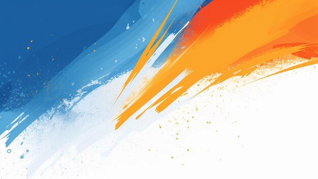 Abstrakcyjne niebieskie i pomarańczowe tło szczotkowe z efektem półtonowym tło sportowe