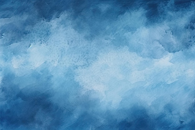 Abstrakcyjne niebieskie tło akwarelowe Akwarela malarstwo na płótnie tekstura Abstrakcyjna farba akwarelowa tło ciemnoniebieski kolor grunge tekstury dla tła AI Generated