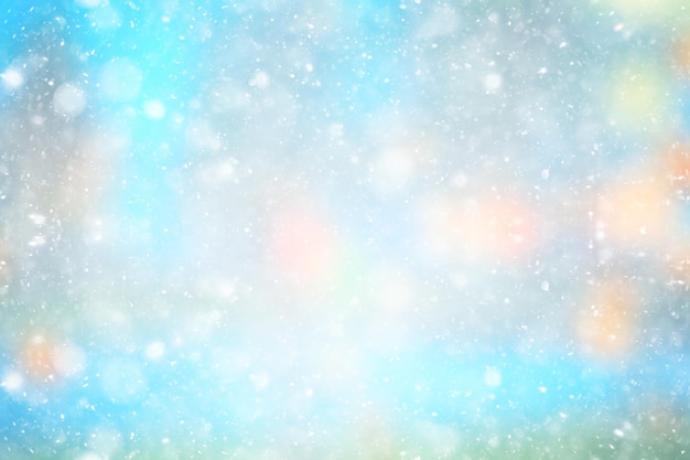 abstrakcyjne niebieskie tło płatki śniegu, nowy rok, projekt blasku
