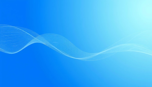 Abstrakcyjne niebieskie tło z falistymi liniami
