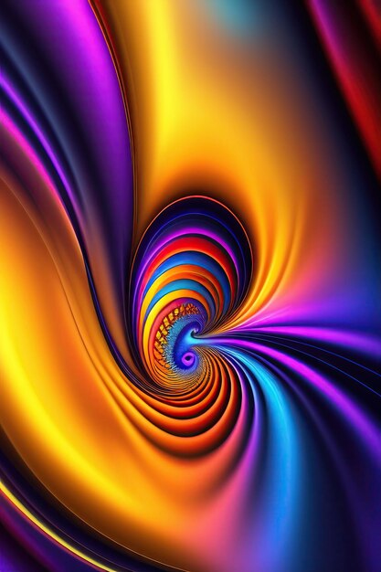 Zdjęcie abstrakcyjne niesamowite tło z kolorowych kształtów fraktalnych cyfrowa sztuka fraktalna renderowania 3d