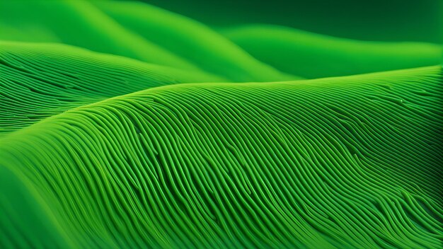 Abstrakcyjne organiczne zielone linie jako tapeta ilustracja tła Macro krajobrazowa tapeta Wave