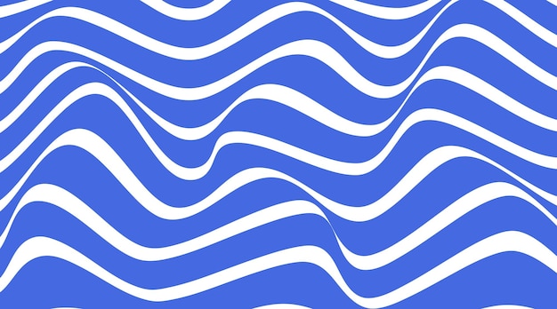Abstrakcyjne paski niebieska linia fali tło Ilustracja wektorowa
