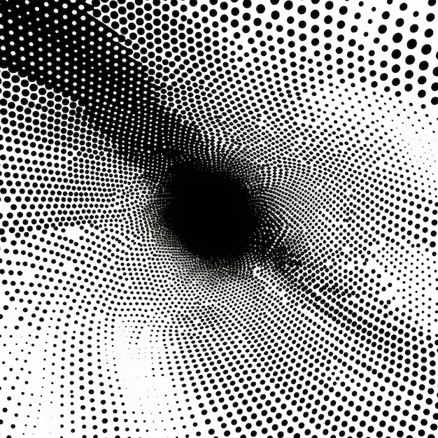 Zdjęcie abstrakcyjne półtonowe tło kropkowane