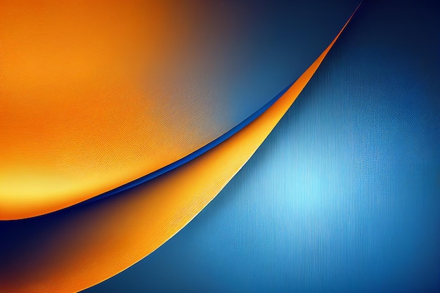 Abstrakcyjne pomarańczowo-niebieskie tło dla szablonu transparentu tapety plakatu eleganckiej strony internetowej ściany generatywnej ai