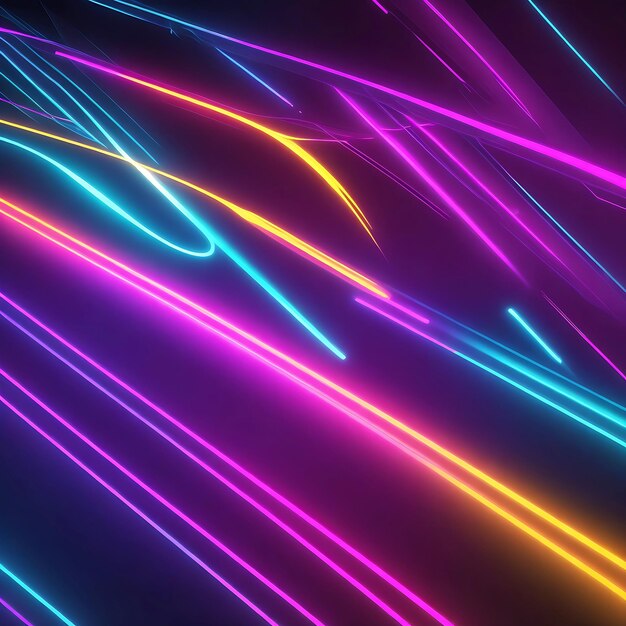 Zdjęcie abstrakcyjne światła neonowe w tle