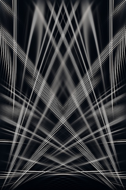 Abstrakcyjne Tło. Czarno-biały Wzór Geometryczny Z Liniami