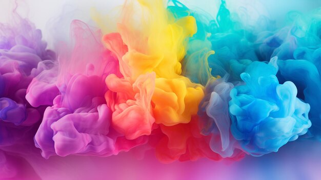Abstrakcyjne tło farby akrylowej w wodzie Kolorowe abstrakcyjne tlo