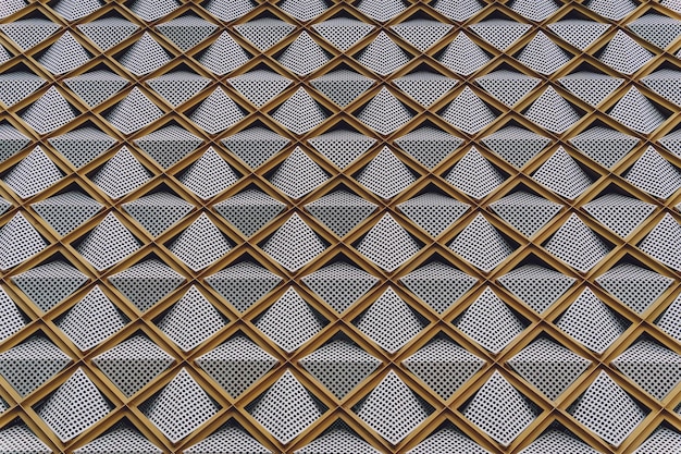 Abstrakcyjne tło geometryczne z trójkątami i komórkami budynków