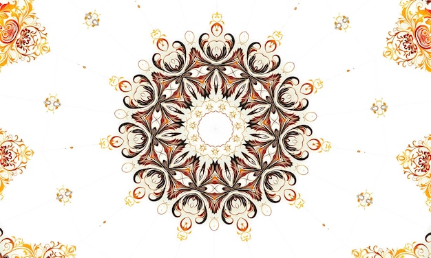 Zdjęcie abstrakcyjne tło kalejdoskopowe piękna wielokolorowa tekstura kalejdoskopowa unikalny projekt mandali