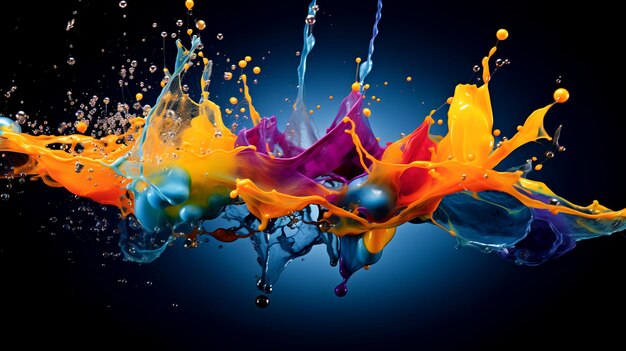 Abstrakcyjne tło kolorowej wody