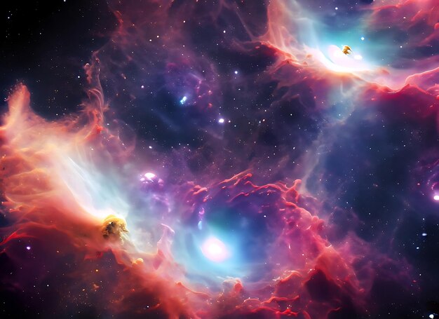 Zdjęcie abstrakcyjne tło mgławicy galaktycznej