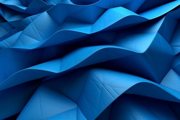 Abstrakcyjne tło niebieskich tonów nowoczesnych wzorów gradientowych Ai generowanych