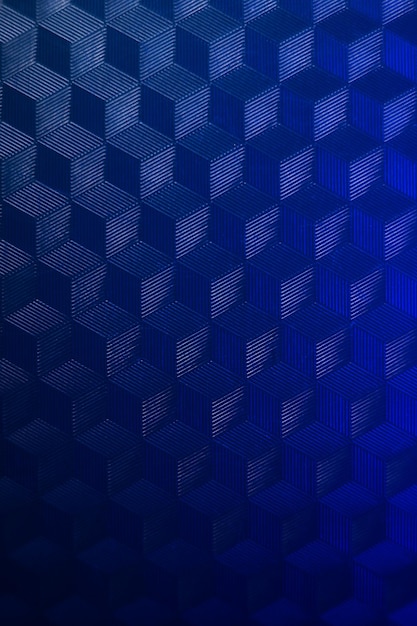 Abstrakcyjne tło niebieskie z geometrycznymi wzorami z efektem 3d Modna futurystyczna okładka Tło reklamowe