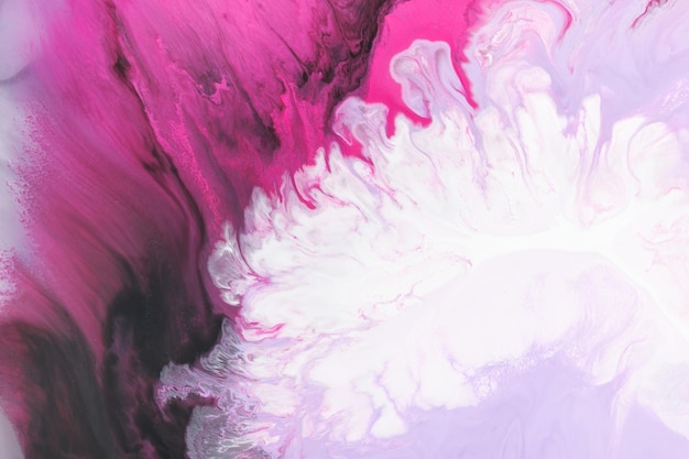 Abstrakcyjne tło płynnej sztuki farby plamy i plamy różowy alkohol atrament wielobarwny marmur tekstura