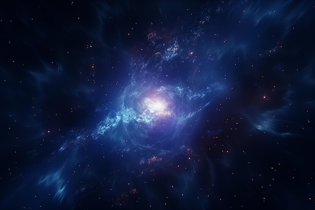 Abstrakcyjne tło pola gwiezdnego z wirującą galaktyką 00071 02