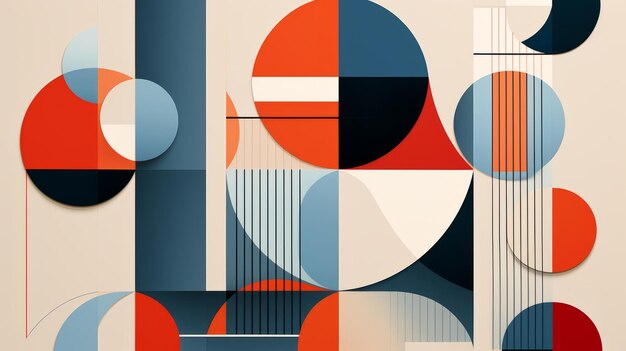 Zdjęcie abstrakcyjne tło projekt minimalistyczny nowoczesna sztuka geometryczna współczesna