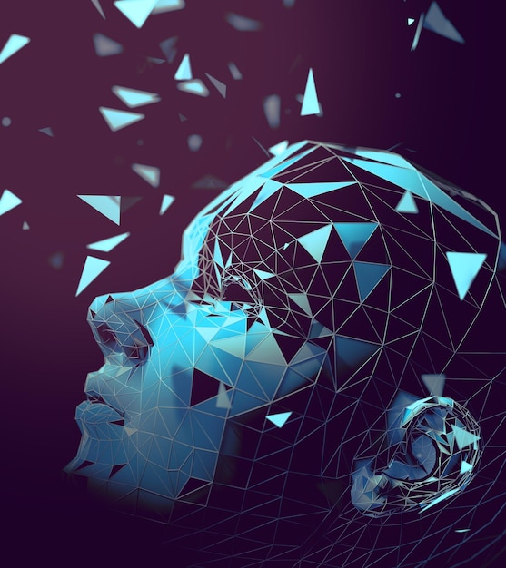 Abstrakcyjne tło technologii i ilustracji science3d