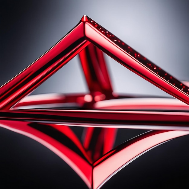 Abstrakcyjne tło w kształcie czerwonego trójkąta