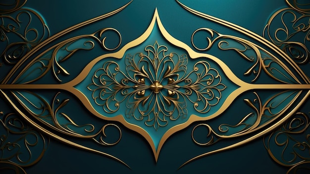 Abstrakcyjne tło z arabskim wzorem Islamska ozdoba