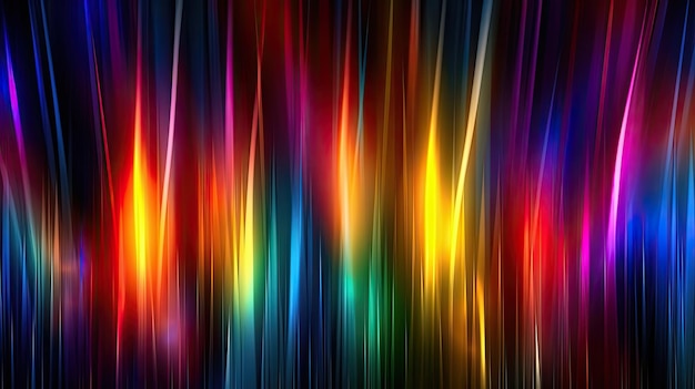 Abstrakcyjne tło z kolorowym widmem tęczy szczęśliwych jasnych kolorów transparent tapety Generative AI