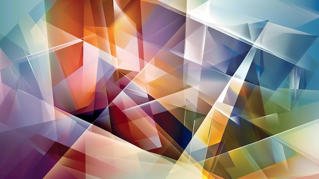 Zdjęcie abstrakcyjne tło z kolorowymi kształtami geometrycznymi